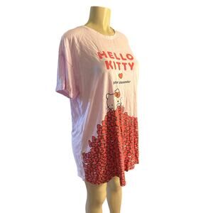 Women M Sanrio Peter Alexander x Hello Kitty Sleep Shirt Tunic Top Nightie Tee